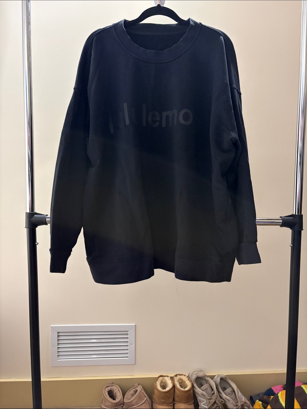 lululemon athletica Black Crewneck Sweatshirt